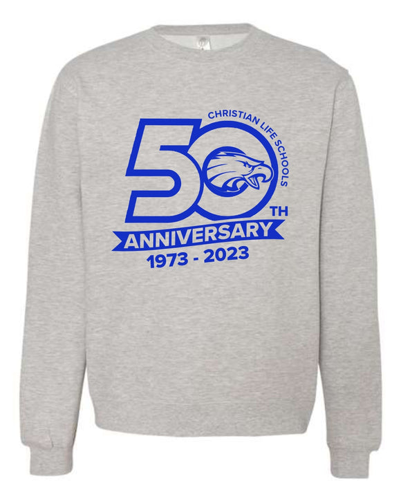 CLS 2023 50th anniversary toddler, youth & adult crewneck sweatshirt (3 colors)