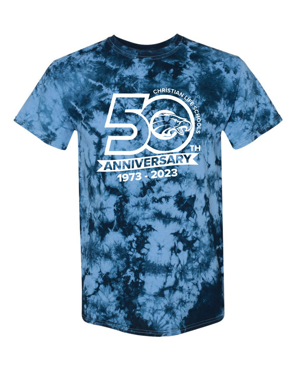 CLS 2023 50th anniversary toddler, youth & adult tie dye tee