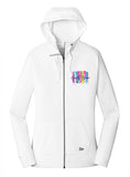 team girly glam ladies sueded mid weight hoodie