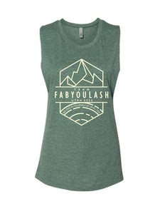 team fabYOUlash ladies muscle tee
