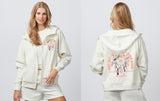 dreamers ladies relaxed boxy full zip hood (2 designs)