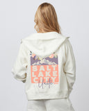 dreamers ladies relaxed boxy full zip hood (2 designs)