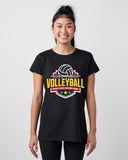 ccrs volleyball ladies relaxed tee