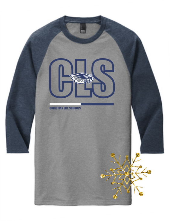 CLS HOLIDAY 2023 ladies and unisex triblend baseball sleeve