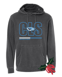 CLS HOLIDAY 2023 youth and adult pigment dyed hooded sweatshirt