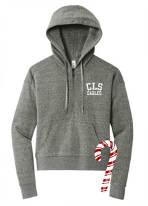 CLS HOLIDAY 2023 ladies triblend 1/2 zip pullover