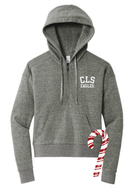 CLS HOLIDAY 2023 ladies triblend 1/2 zip pullover