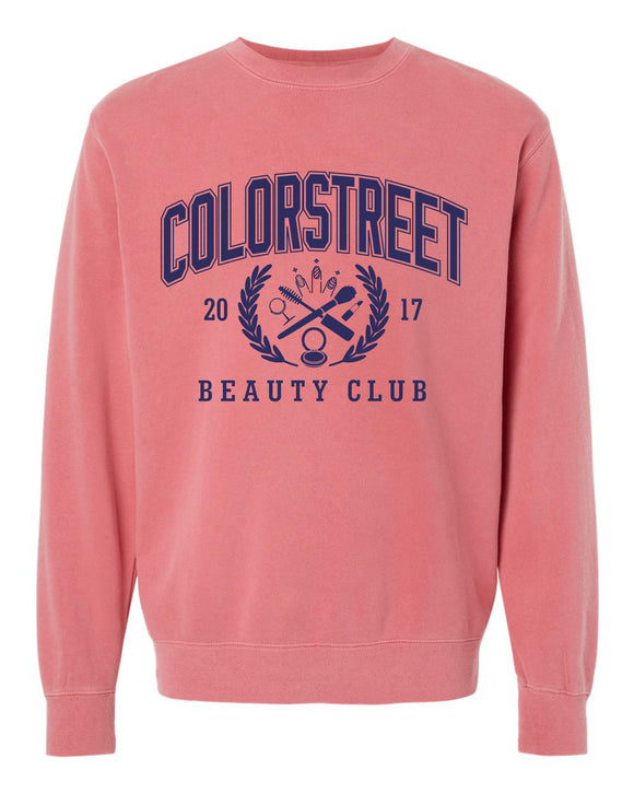 CS collegiate unisex pigment dyed crewneck sweatshirt