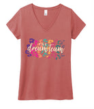 CS dream team ladies triblend v-neck