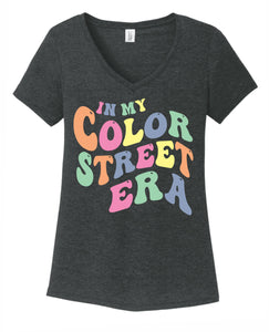 CS eras tour ladies triblend v-neck