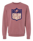 CS football lover unisex pigment dyed crewneck sweatshirt