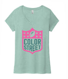 CS football lover ladies triblend v-neck