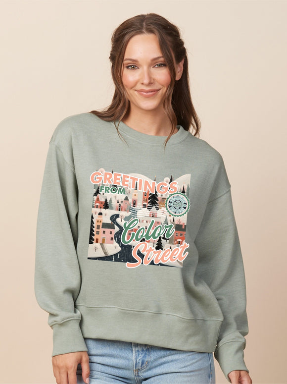 NEW! CS HOLIDAY ladies boxy crew