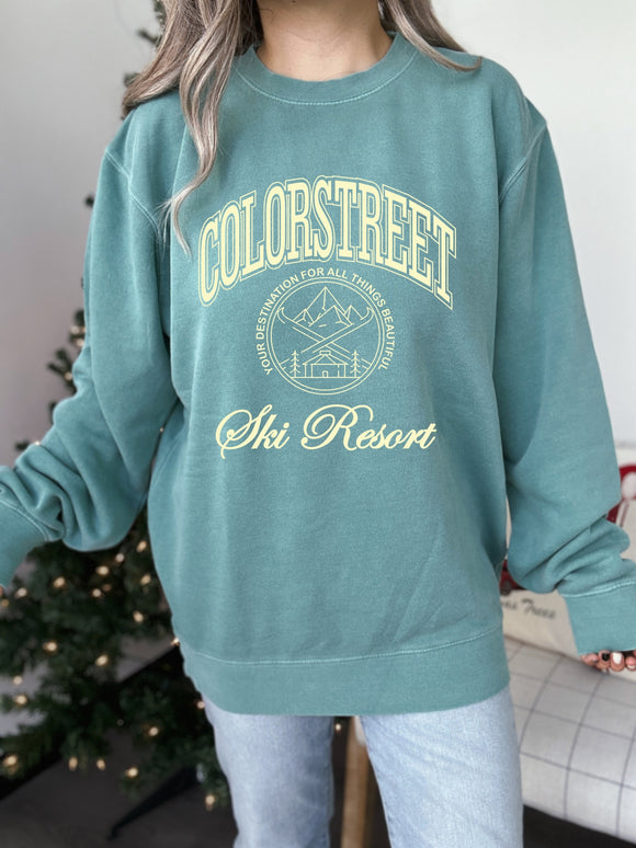 CS HOLIDAY unisex pigment dyed crewneck sweatshirt