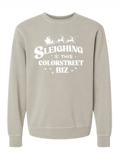 CS sleighing this biz unisex pigment dyed crewneck sweatshirt