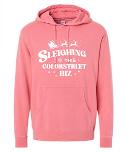 CS sleighing this biz unisex pigment dyed hoodie