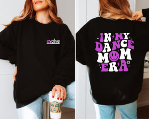 EVOLVE MOM ERA adult unisex crew sweatshirt (black)