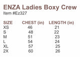 guilford soccer ladies boxy crew (2 color, 5 design choices)