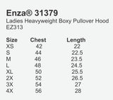 MM MC ladies distressed boxy hood (2 colors)