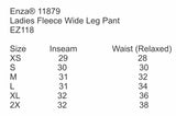 team ambition 2026 ladies fleece wide leg pant