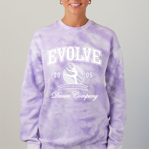 EVOLVE youth and adult tie dye crew