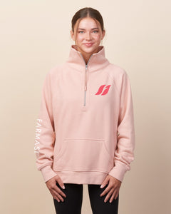 farmasi ladies 1/4 zip (pale pink)