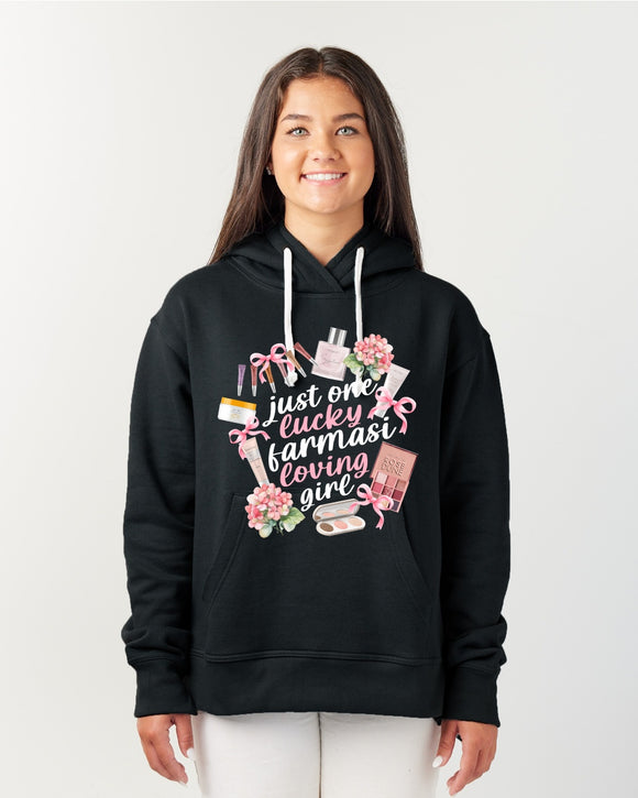 LUCKY FARMASI GIRL ladies hooded sweatshirt