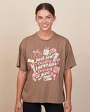 LUCKY FARMASI GIRL ladies boxy tee