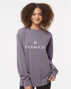 farmasi unisex pigment dyed crewneck sweatshirt (3 colors)