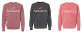farmasi unisex pigment dyed crewneck sweatshirt (3 colors)