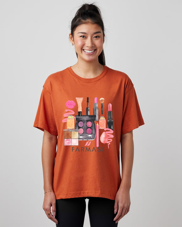 FARMASI COSMETICS ladies boxy tee
