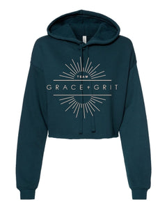 GRACE + GRIT ladies crop hoodie (3 colors)