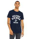guilford soccer unisex tee (3 color, 5 design choices)