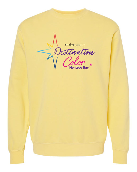 CS jamaica 2023 unisex pigment dyed crewneck sweatshirt (3 design options)