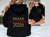 MM CONVENTION unisex zip hoodie (2 colors, optional back print)