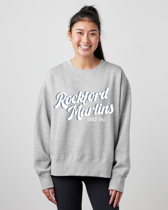 NEW! MARLINS 2025 ladies boxy crew