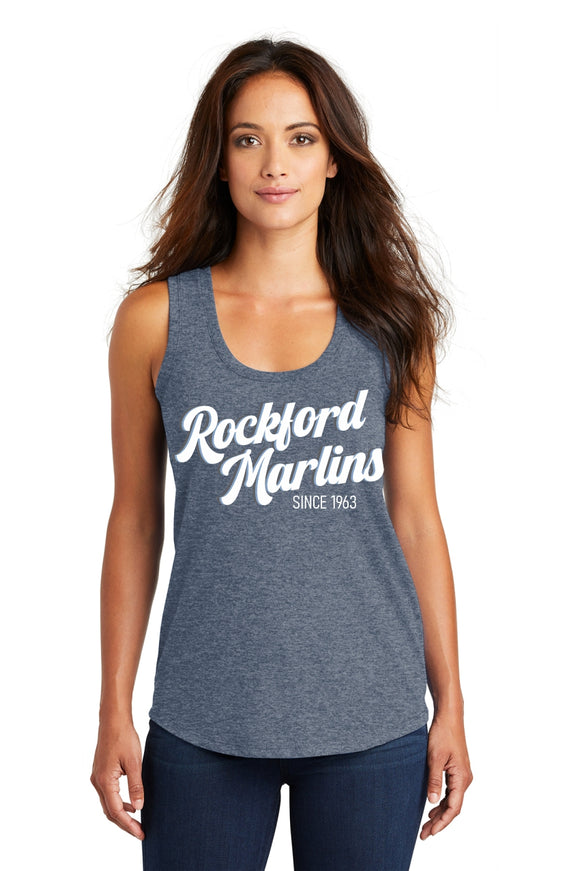 marlins 2025 ladies triblend racerback