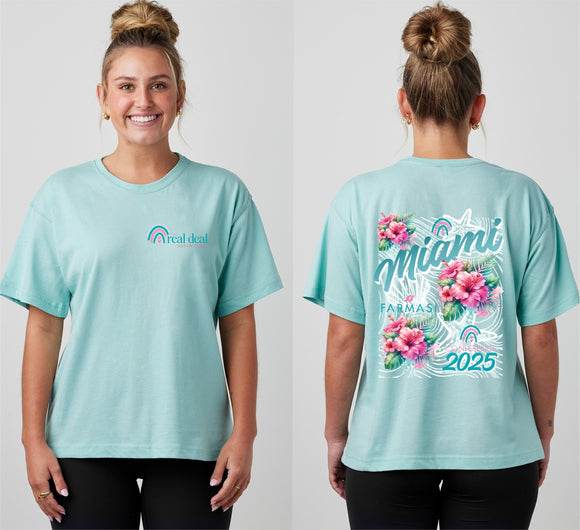 RDDT MIAMI ladies boxy tee (2 colors)