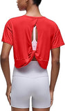 MM26 CRZ YOGA ladies open back crop tee (2 colors)