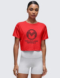 MM26 CRZ YOGA ladies open back crop tee (2 colors)