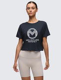 MM26 CRZ YOGA ladies open back crop tee (2 colors)