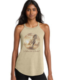 MM MC ladies triblend rocker tank