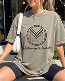 MM BASIC LOGO unisex garment dyed tee
