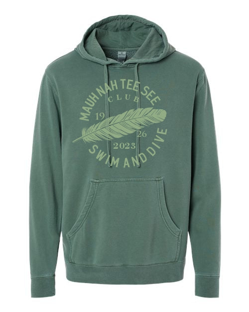 MNTS adult unisex pigment dyed hoodie