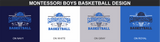 montessori boys basketball garment dyed tee (4 color options)