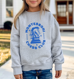 montessori chess club crewneck sweatshirt (4 color options)