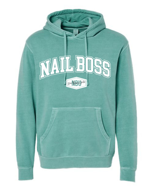 NAIL BOSSES UNITED unisex pigment dyed hoodie