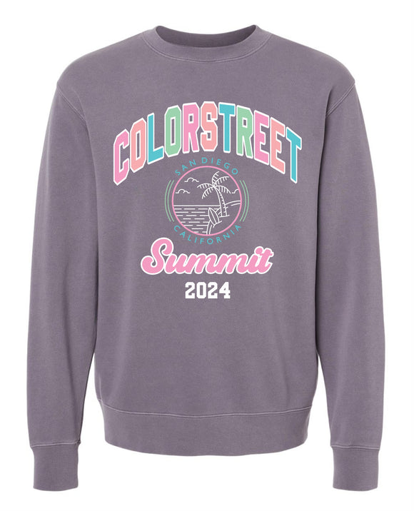 CS san diego summit unisex pigment dyed crewneck sweatshirt
