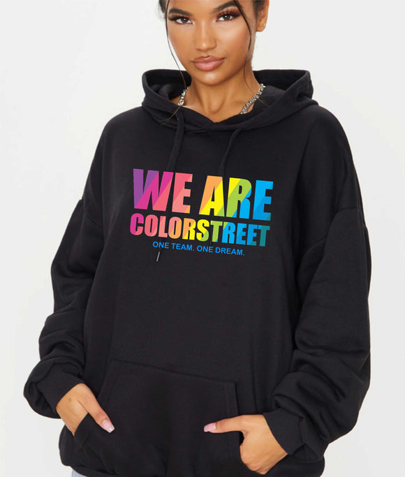 WE ARE COLORSTREET black unisex hoodie