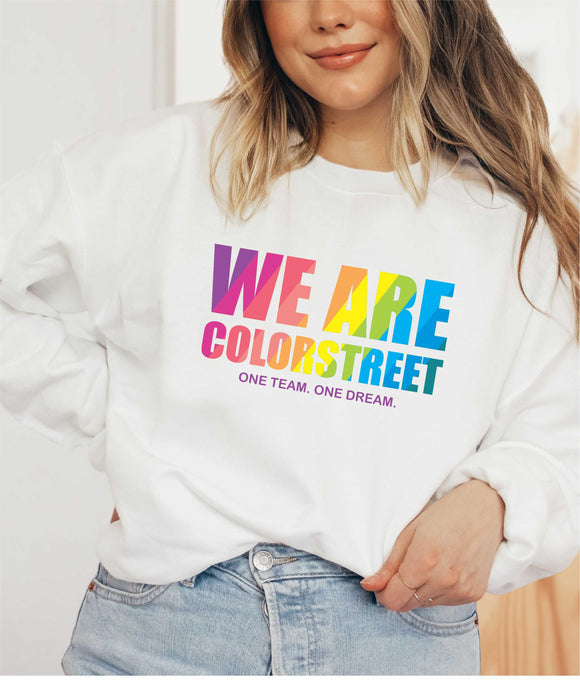 WE ARE COLORSTREET white unisex crew